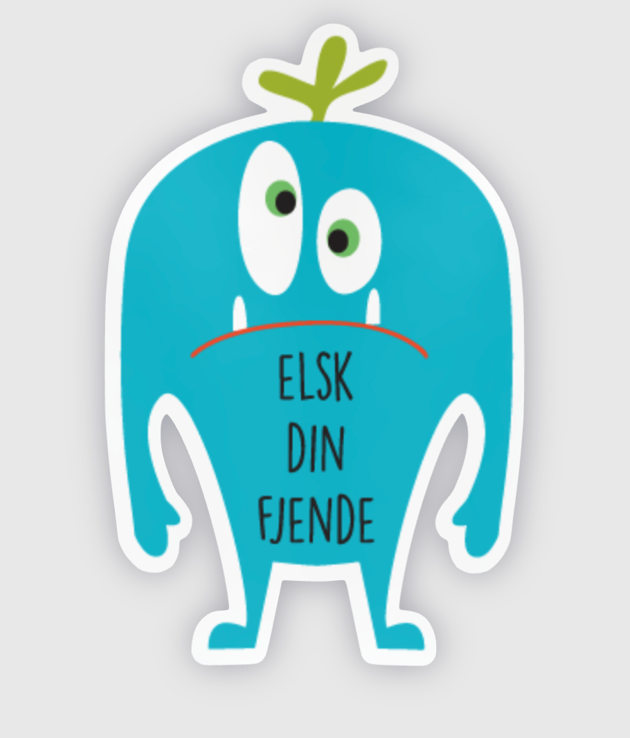 Blå Bølle sticker
