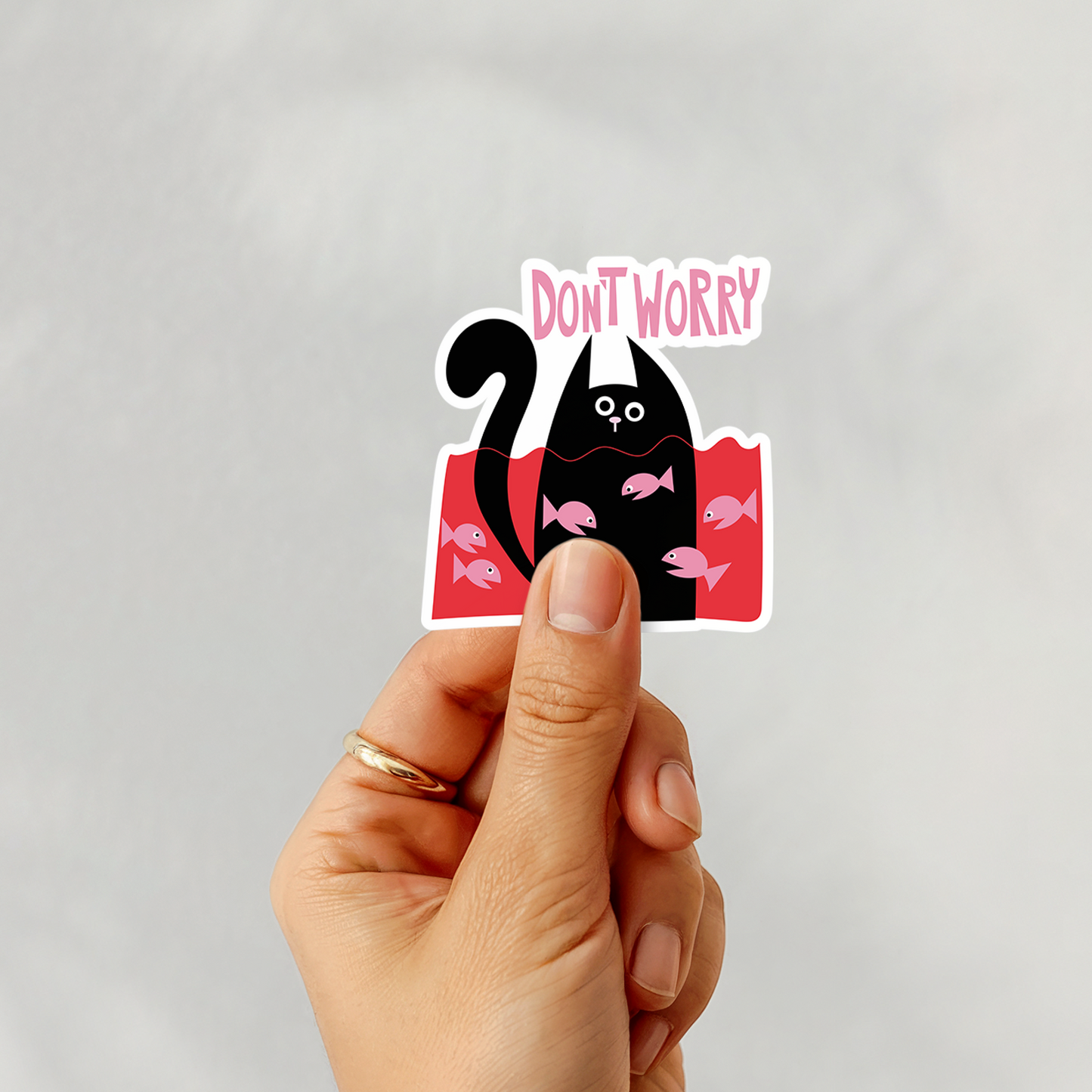 Don´t worry sticker
