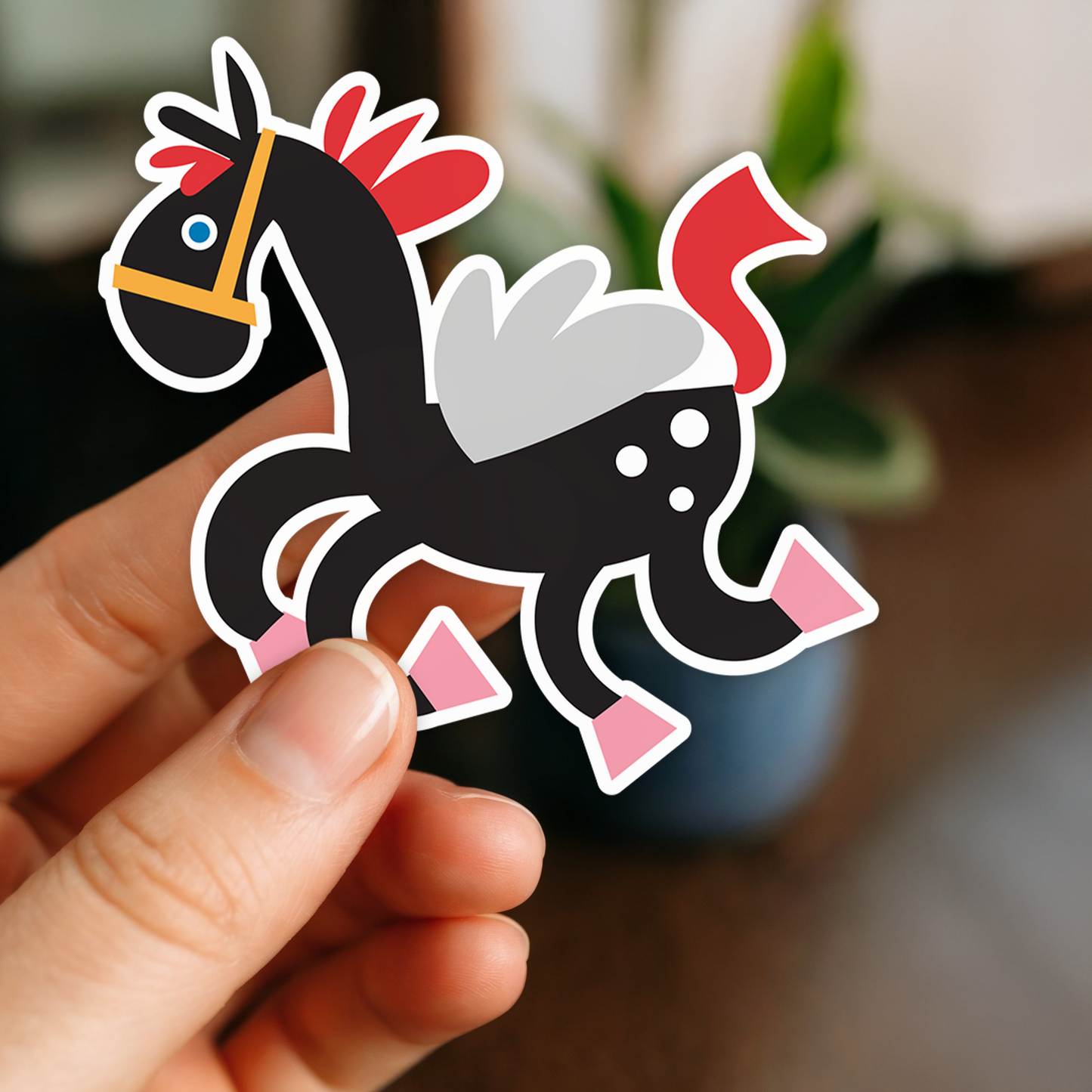 Flyvende hest sticker
