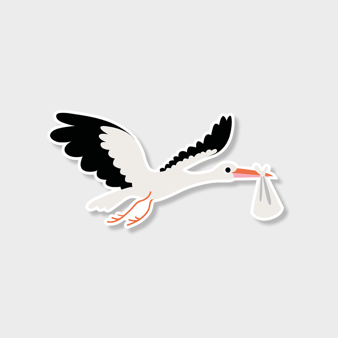 Stork sticker