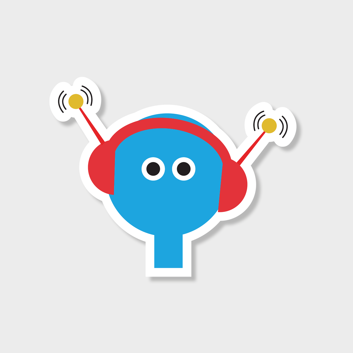 Musik-monster sticker