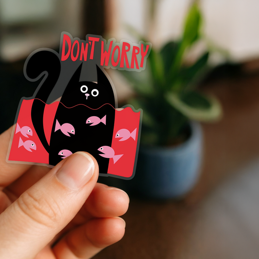 Don´t worry sticker