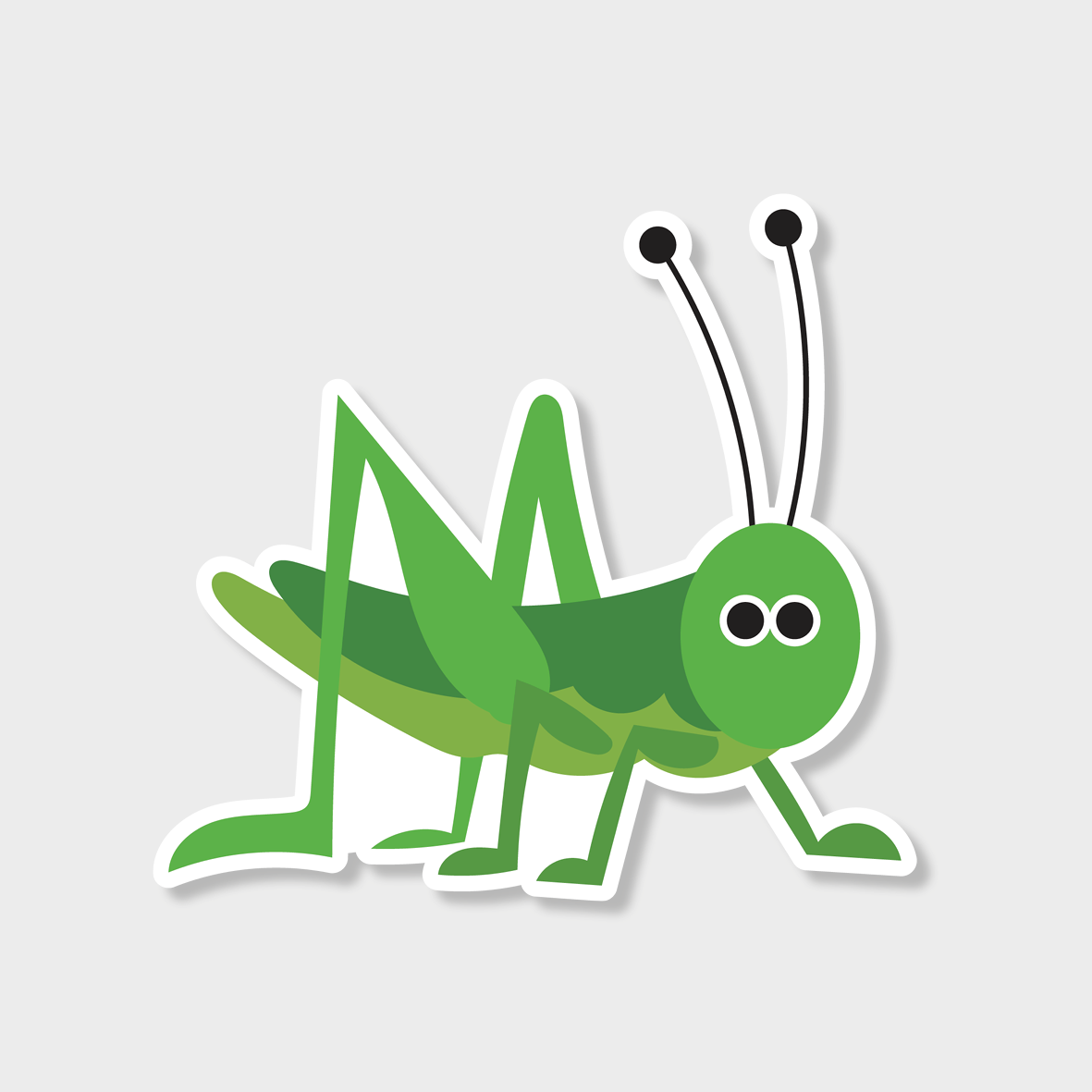 Græshoppe sticker