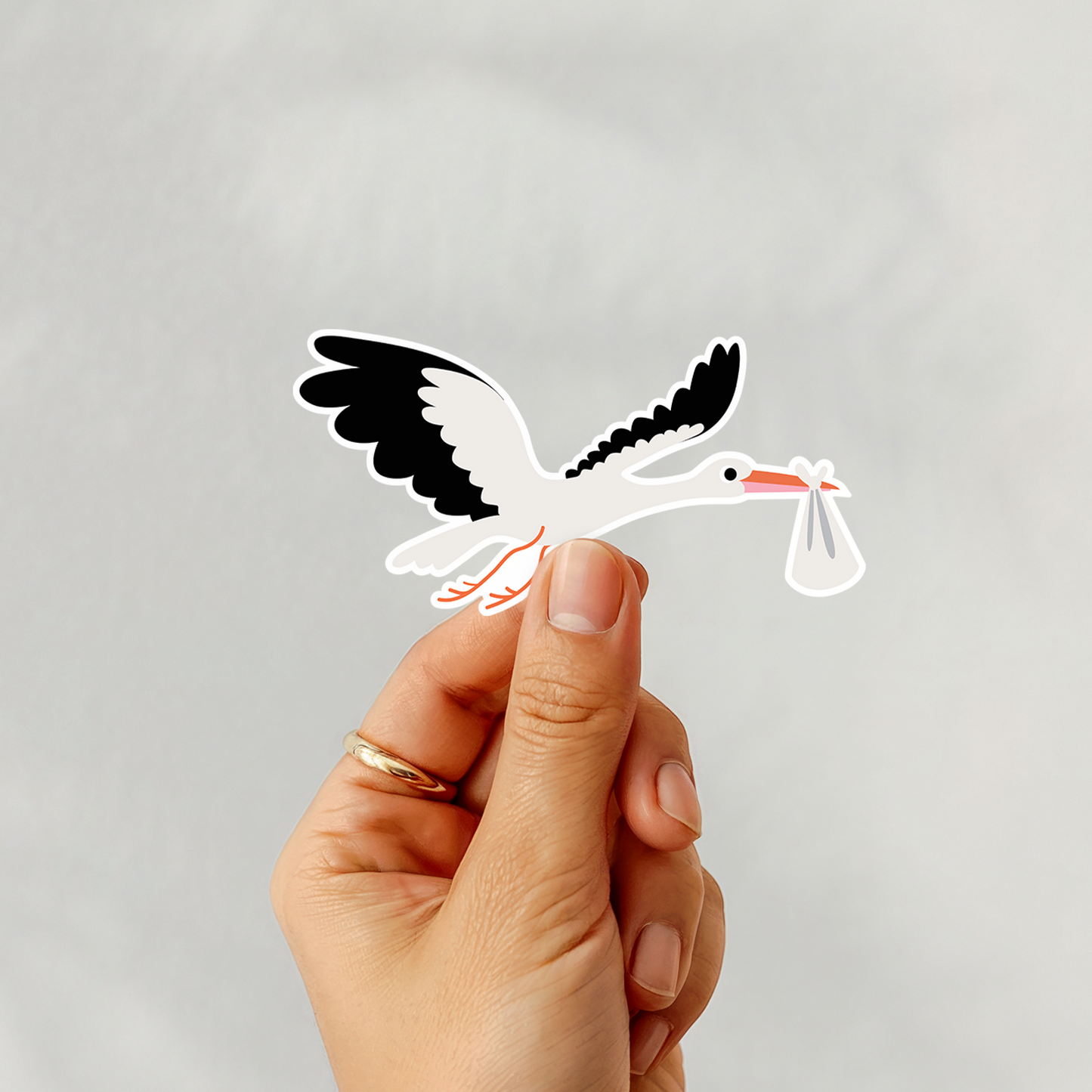 Stork sticker